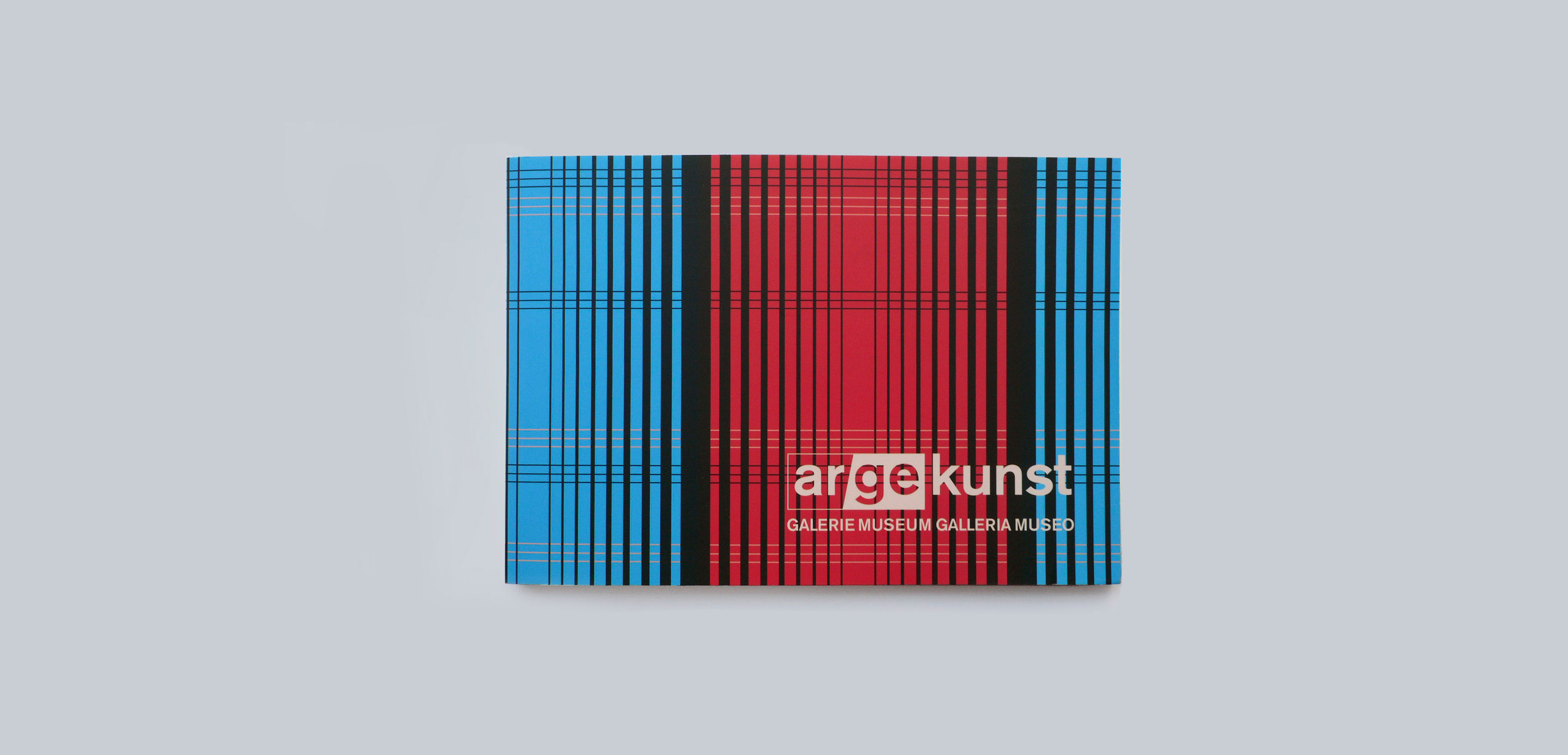 Closed catalogue. Cover with logo and background graphics.