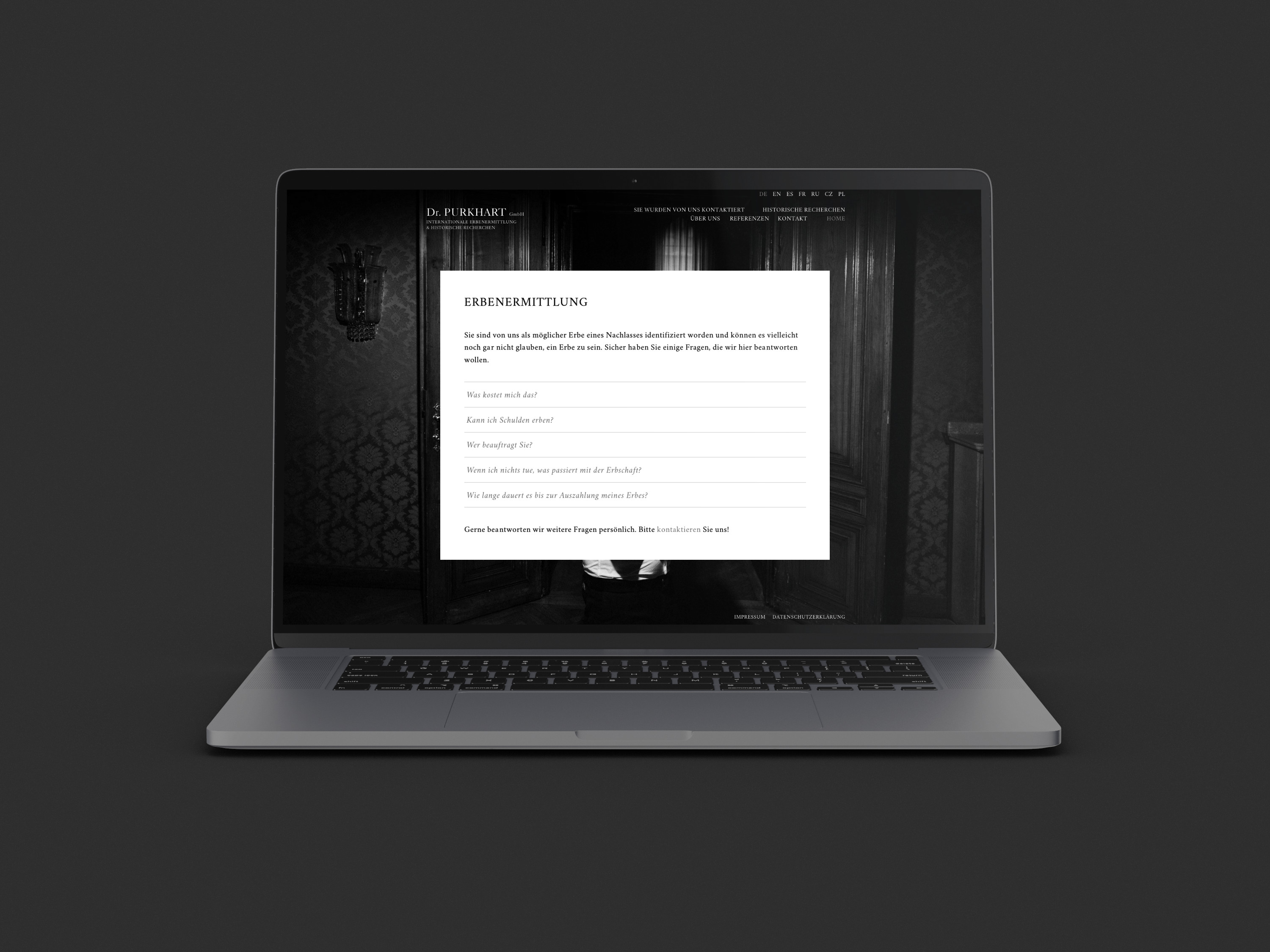 Screenshot Website.