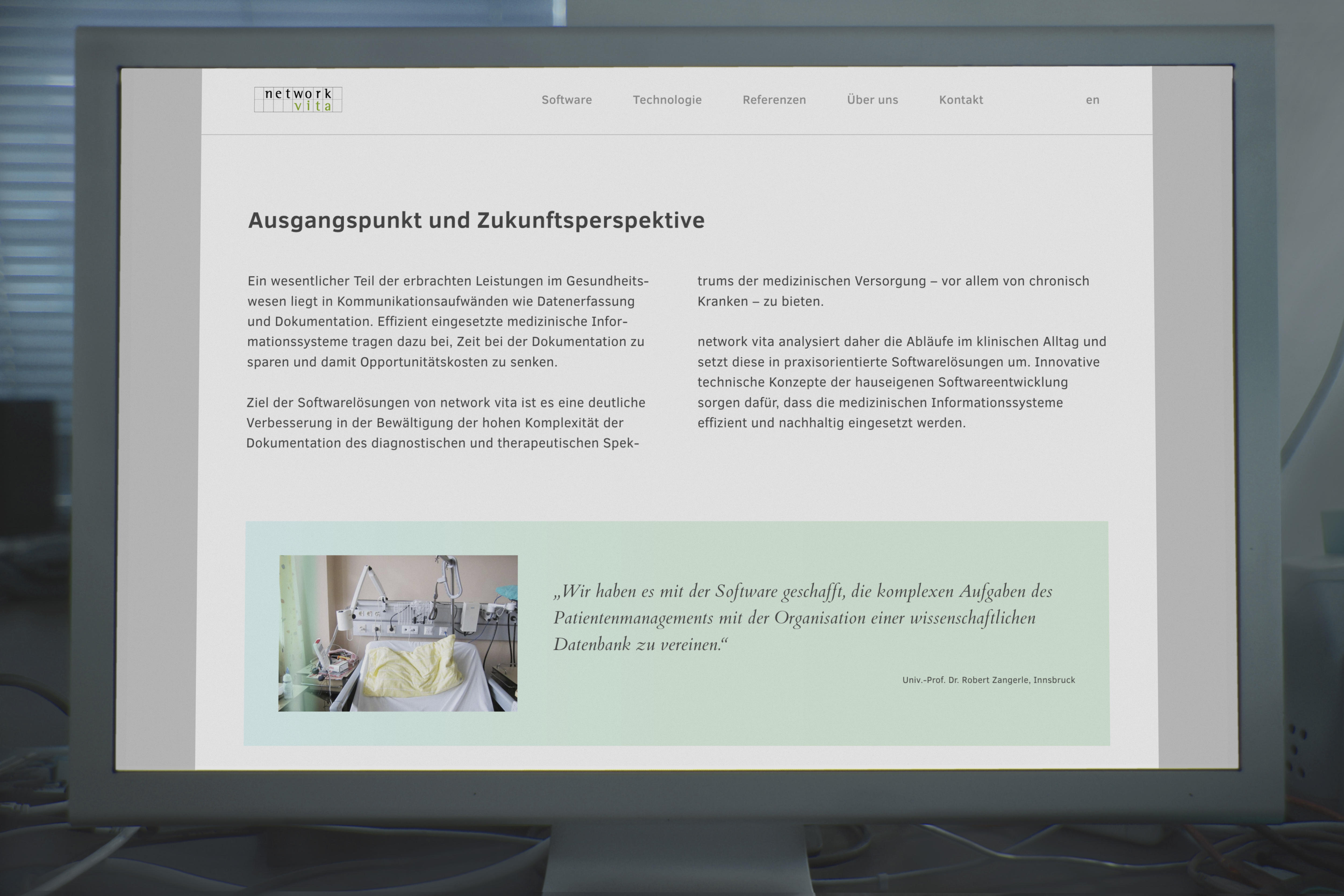 Desktop browser window with screenshot of home.